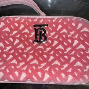 BURBERRY  Towel Small Lola Camera Bag Rose Pink